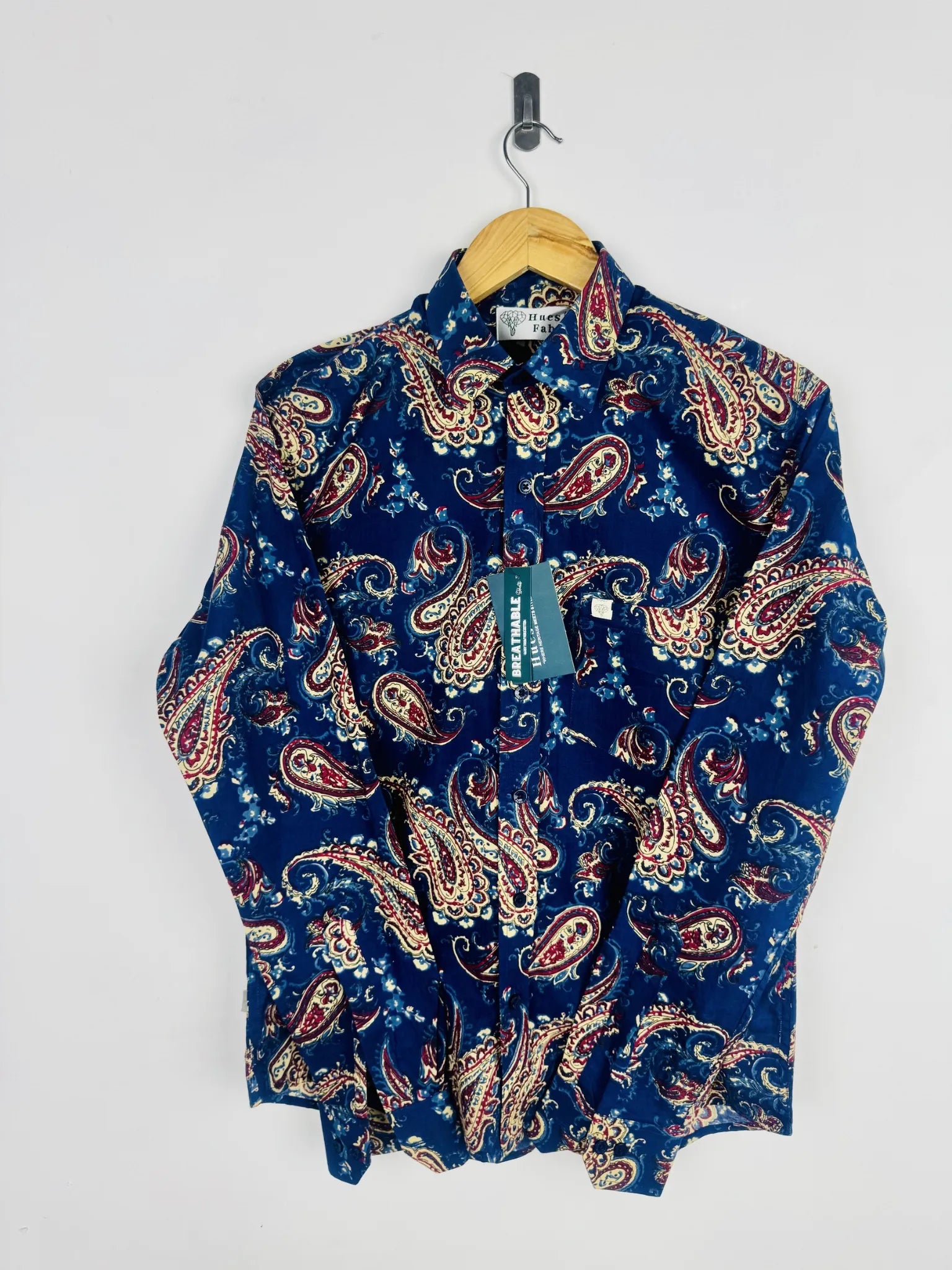 Royal ink paisley Full Sleeves Shirt