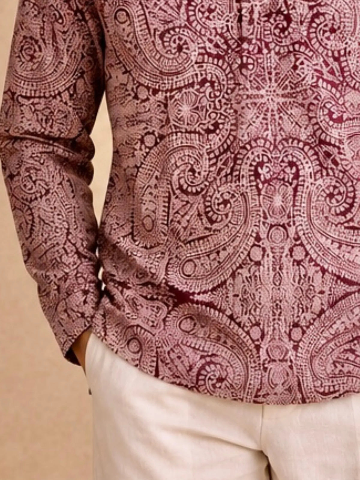 Maroon Mystique Short Kurta